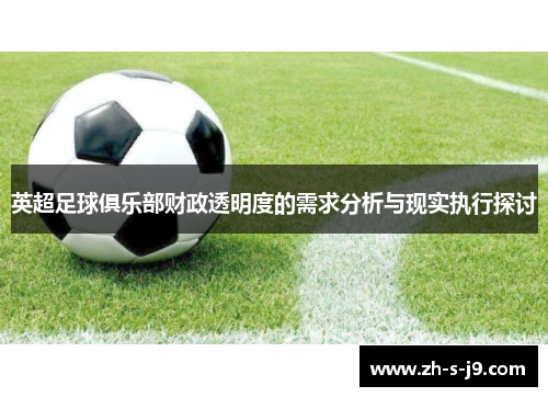 英超足球俱乐部财政透明度的需求分析与现实执行探讨 英超足球俱乐部财政透明度的需求分析与现实执行探讨